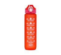 Genérico Botella de agua con marcador de tiempo,Botella de seguimiento de agua - Tarro para beber Time Marker Gym,Taza del de los deportes de la aptitud 1000ml, envase portátil del con la manija para
