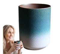 Generico Botella de agua de cerámica, 220 ml de gran capacidad estilo japonés botella, difuminada de colección, para beber cocina casa mesa de comedor bebida caliente capuchino té leche vino