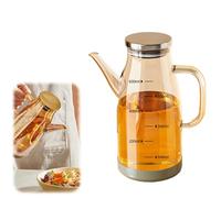 Genérico Botella dispensadora de aceite mejorada 2025 con pico antigoteo, botella dispensadora de aceite de oliva, botellas dispensadoras de aceite para cocinar (#2,600ml)