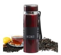 Genérico Botella isotérmica de acero inoxidable | Taza | Botella aislada impermeable al vacío con correa para adultos Viaje Bicicleta Escuela Deporte Camping