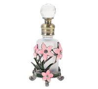 Genérico Botellas de perfume | Botella de de flor recargable esmaltada,Regalo de decoración de tocador pintado a mano para mujer, colección de para el hogar