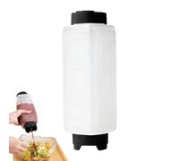 Generico Botellas De Salsas De Pulverizo,Contenedor Vacío Antigoteo Con Válvula Grande - Dispensador Para Condimentos Con Botellas Exprimibles - Para Jarabe Miel Barbacoa Trabajos Artesanales Aceite