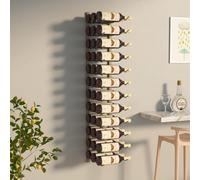 Genérico Botellero de Pared para 36 Botellas Hierro Dorado,Botelleros-340888