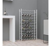 Genérico Botellero para 72 Botellas de Metal Blanco,Botelleros-340912