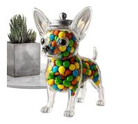 Genérico Botes De Dulces Con Forma De Perro, Bote Hermético Para Almacenamiento De Alimentos, Transparente Para Almacenamiento Cocina Comedor Dormitorio Hogar