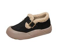 Genérico Botines de moda para mujer, otoño e invierno, suela gruesa, tacón medio, sin cordones, cortos, cálidos, lisos, estilo informal Botas Deportivas Invierno Mujer