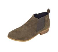 Genérico Botines Mujer Tacón Cuadrado Retro Romano Punta Fina Tallas Grandes Otoño 2026, ejército verde, 40 EU