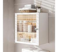 Genérico Botiquín de Metal montado en la Pared: gabinete de baño pequeño con Organizador de Maquillaje, Almacenamiento Colgante for Colocar sobre el Inodoro(Double Door)