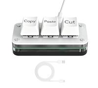 Genérico Botón Copiar y Pegar | Botón Ergonómico Mecánico de 3 Teclas - Teclado de Copiar Cortar y Pegar para Ordenador,para Trabajo Oficina Hogar Viaje Diario Jugar Diseño