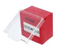 Genérico Botón de Alarma Manual contra Incendios Rojo con Restablecimiento, Plástico Resistente y Comunicación de Emergencia para Seguridad en Edificios