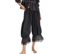 Genérico Botón Jean Flor Mujer Encaje Recortado Pantalones Lencería Pantalones Slips para debajo del Vestido de Encaje Hueco Encaje Ropa de Casa para Mujer Leggings Limonadas de Lencería