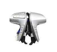 Genérico Botón Volante multifunción Botón De Control Audio Volante Bluetooth 84250-06180 para Toyota para Highlander 2011 2012 2013 84250-0E20(Medium Silver)