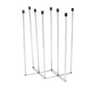 Genérico Bottle Drying Rack - 8-Pole Foldable Space-Saving Cup and Bottle Holder | Versatile Drying Rack for Baby Bottles, Glass Mugs, Wine Decanters, Jars, and Kitchen Organization