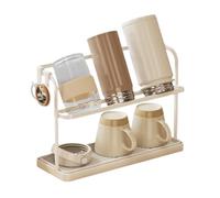 Genérico Bottle Drying Rack - Double Layer Carbon Steel Countertop