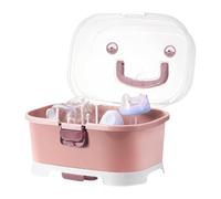 Genérico Bottle Drying Rack - Large Nursing Bottle Storage Box, Organizer with Cover | Dust Proof Design, Kitchen Sink Cabinet Fridge Dishwasher Placement, Nursery Organization Use, Feeding