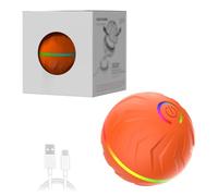 Genérico Boujee Gravity Bounce Ball, Boujee Flow Dog Toy, Automatic Rolling Balls for Dogs,Automatic Rolling Moving Dog Toy, Suit For All Dogs Indoor/Outdoor Play (Orange)