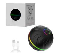 Genérico Boujee Gravity Bounce Ball, Boujee Flow Dog Toy, Automatic Rolling Balls for Dogs,Automatic Rolling Moving Dog Toy, Suit For All Dogs Indoor/Outdoor Play (Black)