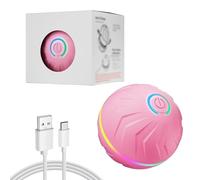 Genérico Boujee Gravity Bounce Ball, Boujee Flow Dog Toy, Automatic Rolling Balls for Dogs,Automatic Rolling Moving Dog Toy, Suit For All Dogs Indoor/Outdoor Play (Pink)