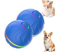 Genérico Boujee Gravity Bounce Ball, Boujee Gravity Ball Dog, Boujees Flow Dog Toy, Automatic Bouncing and Rotating Balls for Pets, Interactive Dogs Activated Automatic Rolling Balls (Blue,2 pcs)