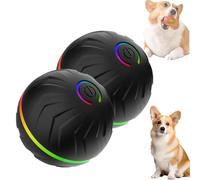 Genérico Boujee Gravity Bounce Ball, Boujee Gravity Ball Dog, Boujees Flow Dog Toy, Automatic Bouncing and Rotating Balls for Pets, Interactive Dogs Activated Automatic Rolling Balls (Black,2 pcs)