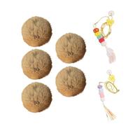 Genérico Boules Duveteuses Pour Chats 5 Pièces - Jouet Interactif Doux Pour Et Petits Animaux | Pour Maison, Animalerie, Intérieur, Extérieur, Entraînement, Jeu Et Exercice