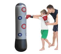 Genérico Bouncing Boxing - Inflatable Kickboxing Column, Resilient Karate Target | Rapid Rebound Synthetic Exercise Equipment, Heavy Duty PVC Physical Training Accessory for Young Athletes