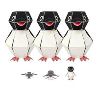 Genérico Bouncing Buddy Penguin DIY Craft Kit - Interactive Spring Mechanism Origami Art, Christmas Home Classroom Party Favors, Gift for Adults & Kids Crafters (3pcs)