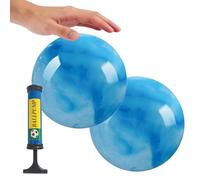 Generico Bouncy Ball 22 cm, Large Inflatable Toy, Hand Air Pump Set, with High Bounce Rubber Ball System, Outdoor Active Play Sturdy Build Design, Sports Fun Style, for Kids Indoor and Outdoor Uses