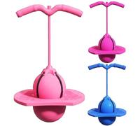 Genérico Bouncy Ball - 90cm Elastic Jumping Ball | Balance Fitness & Hopping Training Toy with Pump | Indoor Outdoor Play Balls Boys, Girls, Family Games, Fun Exercise & Active Play For Kids & Adults