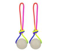 Genérico Bouncy Ball Dogs - 2 Pieces Tug Glowing Teether, Ergonomic Rope Pet Toy Ball for Puppy Small Medium Large Breed Boredom Play Indoor Outdoor Mental Stimulation Enrichment, 11.81inchx2.36inch