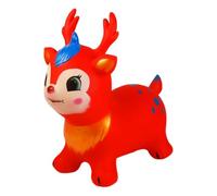 Generico Bouncy Horse Jumping Toy Inflatable Riding Animal Hopper PVC Rubber Kids Bouncing Animal Rocking Ride On Toy Indoor Outdoor Active Play Birthday Gift For Boys Girls 2-4 Years 55x55x32cm Pump