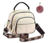 Genérico Bousalutend Classic Multifunctional Compartment Crossbody Bag, Women's Stylish Handbag, Retro PU Leather Shoulder Bag