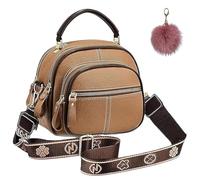 Genérico Bousalutend Classic Multifunctional Compartment Crossbody Bag, Women's Stylish Handbag, Retro PU Leather Shoulder Bag