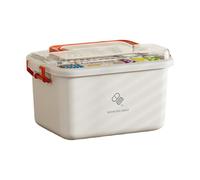 Genérico Bóveda De Dosis: Caja De Suministro Resistente, Transportista En Capas | Boldista De Gran Capacidad con Tapa Segura, Kit De Medicina Doméstica para Refrigeradores.