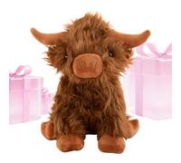 Generico Bovino acolchado | Suave peluche animal cojín abrazable | Muñeca tierna ganado para la cama, para niños, dormitorio, casa, escritorio, sofá, mesilla de noche, coche, cumpleaños o