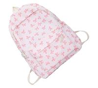 Genérico Bow Backpack, Pink Bow Backpack, Students Bow Bag, Students Bow School Bag Teen Girls Backpack, Casual Daypack Middle School Students Travel Shoulder Bag For Notebook, Water Bottle