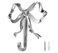 Genérico Bow Hooks for Wall, Decorative Alloy Hangers for Towel, Hat, Belt, Coat, Key, Backpack, Perfect for Kitchen, Laundry Room, Closet, Door