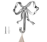 Genérico Bow Hooks For Wall | Towel, Hat, And Coat Storage Rack With Wall-Mount Bow Hooks, Durable Organizer For Scarf, Outerwear, Belt, Kitchen, Bathroom, Laundry Room, Closet, Or Door Use