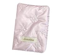 Genérico Bow Passport Holder, PU Leather Passport Protector, Travel Organizer Holder Accessories, Passport Cover for Boy Girl, Bow Passport Cover, Travel Document Holder, Leather Passport Case, rosa,