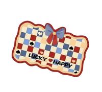 Genérico Bow Rug - 60x40x1cm Bow Door Mat, Bows Shaped Bathroom Rug, Water Absorbent Non-Slip Welcome Mat, Quick Drying Bathroom Entrance Floor Pad For Shower Tub For Kids Teen Adults