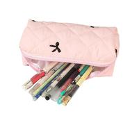 Genérico Bow Tie Pencil Case, Large Capacity Zipper Pouch, Desk Cosmetics Organizer, Long Lasting Fabric and Versatile For Middle and Primary School Stationery, 8.07x2.56x3.35 Inches