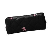 Genérico Bow Tie Pencil Case, Large Capacity Zipper Pouch, Desk Cosmetics Organizer, Long Lasting Fabric and Versatile For Middle and Primary School Stationery, 8.07x2.56x3.35 Inches