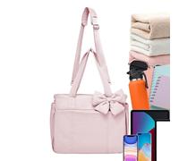 Genérico Bow Tote - Cute Elegant Handbag for Women, Purse and Pouch for Girls Teens, Stylish Accessory Evening, Party, Travel, Work, Office, Wedding, Beach, Lunch, Material, 12,99 x 5,51 x 13,78