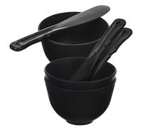 Genérico Bowl de Silicona para Mezclar Mascarillas Faciales Espátulas Planas, Set de 3 Cuencos para Aplicación en Salones y Rutinas Caseras Reutilizable
