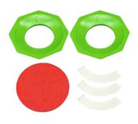 Genérico Bowling Ball Sander - 6cm Octagon, Ergonomic Maintenance Tool, 2 Pieces | Precision Sanding Holder For Exterior Care, Family Bowling Accessory For Men, Women, Boys, Girls, Youth, Teens