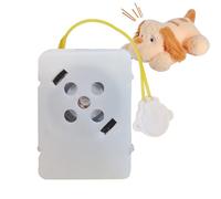 Genérico Box de voz - Caja de voz de felpa, grabadora de mensajes de voz de sonido de sonido de una muñeca, grabadora de sonido de felpa operada por baterías con sonido transparente para el día del ni