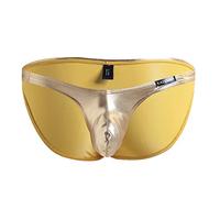 Genérico Boxer Hombre Sexy Lencería Erótica Ropa Interior Hombre Cuero Barnizado Brillante Slip Hombres Tanga Hombres Wetlook Clubwear Pantalones Cortos Látex Tendencia Pack Calzoncillos ajustados