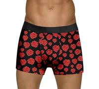 Genérico Boxers a Pantalones para Hombre Ropa Interior Transpirable para Hombre Pantalones Buen Ajuste y Diseño Sencillo Funky Boxers de Básicos para el Uso Diario (Watermelon Red, XL)