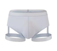 Genérico Boxers For Men,Ropa Interior Masculina veraniega confeccionada en Seda Ideal para Hombre y diseño Nocturno para Discoteca Tiro bajo
