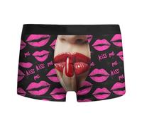 Genérico Boxers for Men, Slips Hombre Sin Costuras Ropa Interior Novedosa con Temática del DíA De San Valentín para Parejas Cómoda Y Transpirable De Tela Suaves